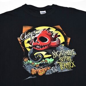 Chuy's The Nightmare Before Tex-Mex Shirt Men's XL Halloween Graphic Tee Movie